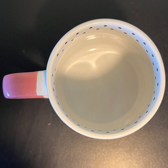 Kensie Home LLAMA ON SKATEBOARD Ceramic Mug ~ Keep Movin' ~ Polka Dots - Picture 10 of 11